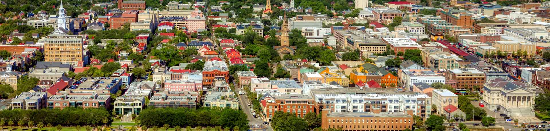  Aerial view of downtown Charleston, South Carolina