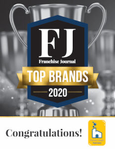 Franchise Journal logo for top brands of 2020